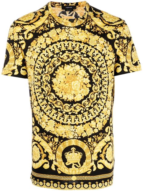 versace fantasia shirt|Versace barocco t shirt.